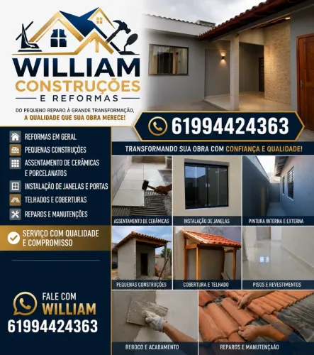 William construções e reformas em geral 