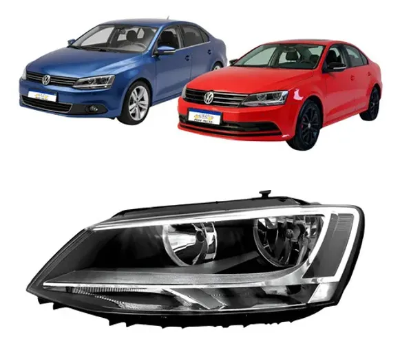 Farol Mascara Negra Vw Jetta 2011 2012 A 2016 Sem Led Novo Esquerdo/motorista