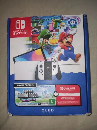 Nintendo Switch Oled Desbloqueado 256gb Impecável + Case e acessórios