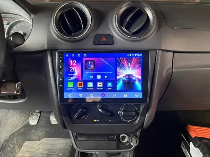 Multimídia gol g6 9P Android 3ram 32g carplay YouTube Netflix wi-fi Waze bluetooth 