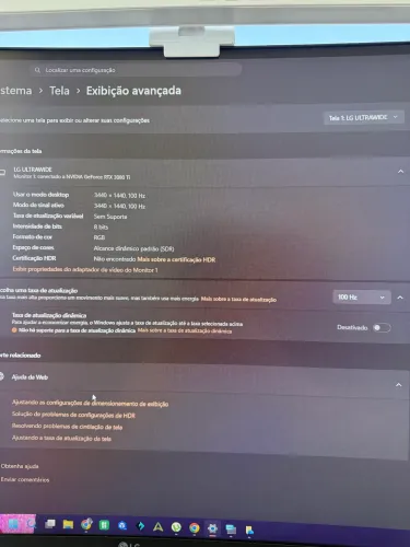 Monitor Ultrawide LG 34p LG QHD 100hz