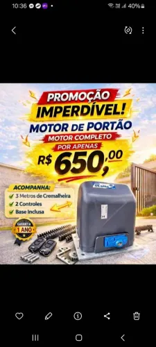 MOTOR DE PORTÃO (10X NO CARTÃO)