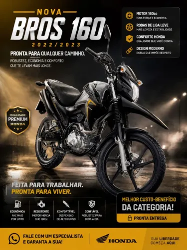 Bros 160 modelo 2023 zero