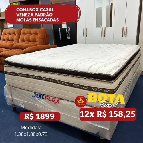 PROMOÇÃO URGENTE - Cama Veneza Luxo CASAL por apenas 12x R$158,25 Disponível