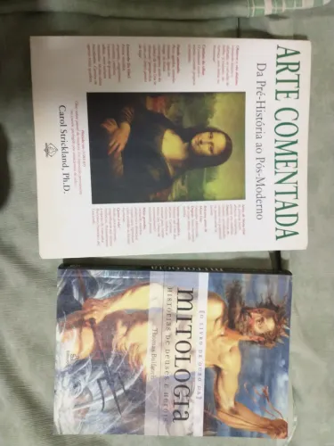Livro Arte comentada + Livro de ouro da mitologia