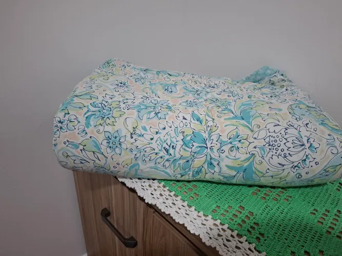 Edredom / Colcha Casual Artelassê - 100% Algodão com Estampa Floral Clássica
