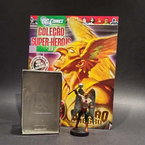 Miniatura Gavião Negro Hawkman Eaglemoss DC Comics + Fascículo 33