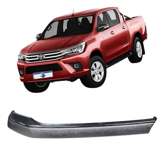 Friso Cromado Direito Grade Hilux 2016 A 2020 Original Usado Prateado