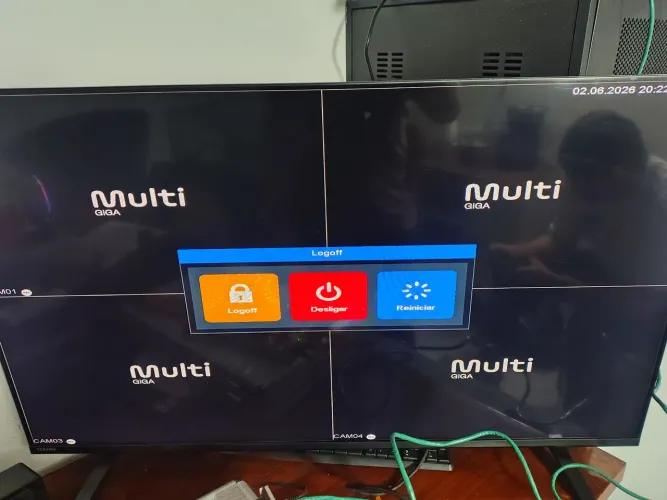 HVR/DVR 4 CANAIS GIGA MULT (SISTEMA COMPLETO)