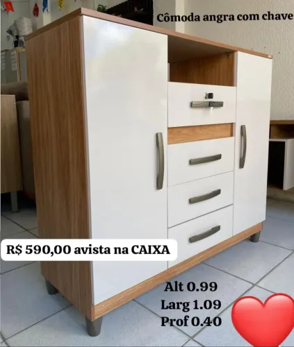Cômoda angra com chave Nova na caixa 