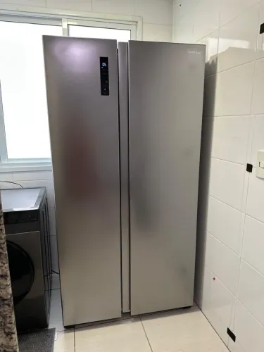 GELADEIRA SAMSUNG SIDE BY SIDE RS52 - 550L | INOX | 1 ANO DE USO