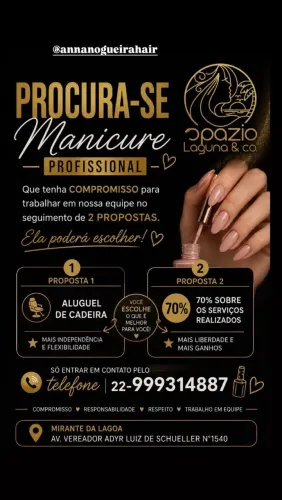 Vaga para Manicure 