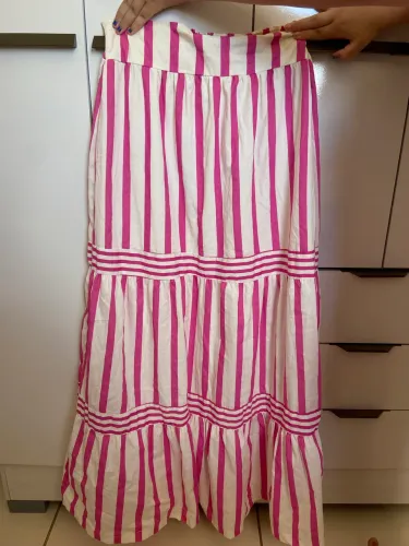 SAIA LONGA LISTRADA ROSA