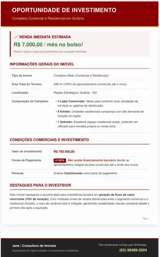 Oportunidade de Investimento