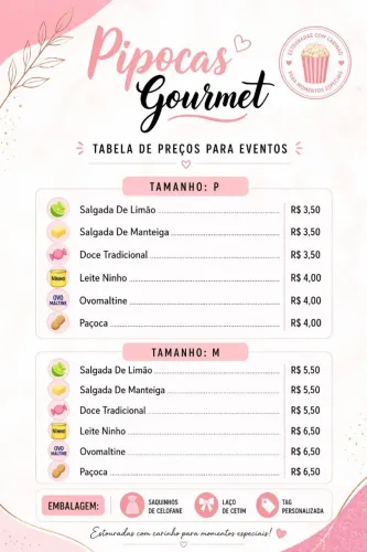 Pipocas Gourmet