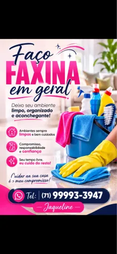 Faço faxina em geral 