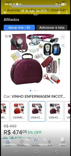 Kit enfermagem