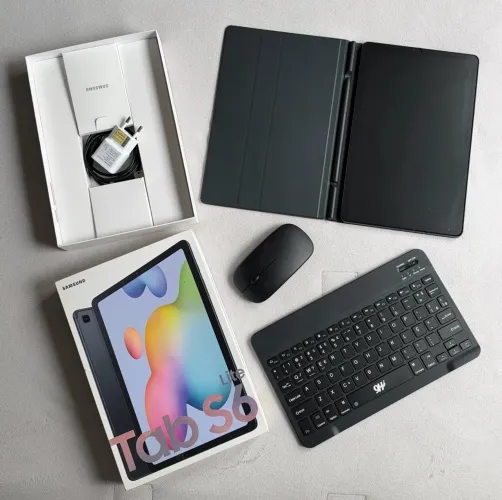 Samsung Galaxy Tab S6 Lite 64GB, Cinza, 10.4 polegadas, impecável