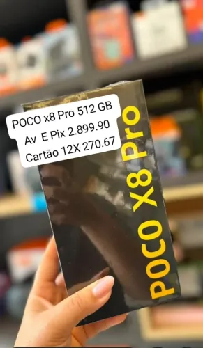 POCO x8 com 1 ano de garantia 