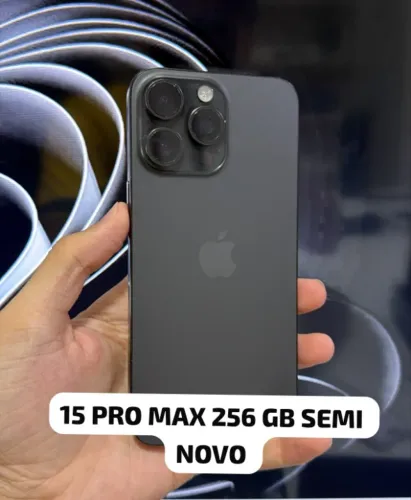 iPhone 15 Pro Max 256Gb semi novo impecavel
