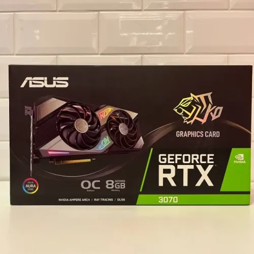 Placa de Video Asus GeForce RTX 3070 KO OC LHR - 8GB - GDDR6 - DLSS - Ray Tracing