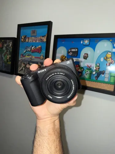 Câmera Sony ZVE10 II (M2) com lente 16-50 + Cartão de memória 512 Gb Extreme Pro Sandisk 