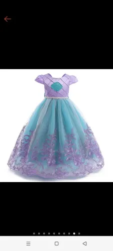 Vestido bebê luxo 4 anos Pronta entrega sereia