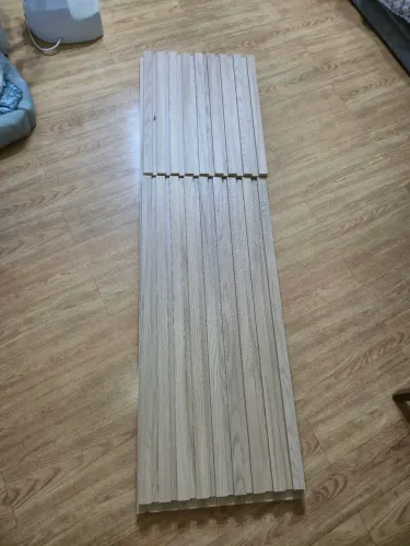 Bancada dobrável ripada