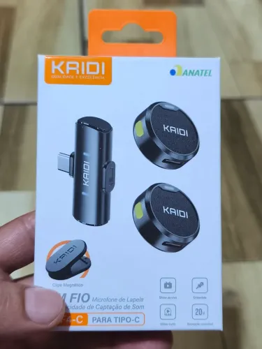 Microfone de lapela Kaidi 