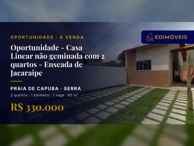 Seu Novo Lar: Casa Funcional com 2 Quartos em Praia de Capuba
