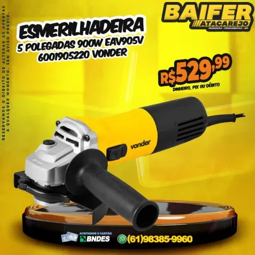 Esmerilhadeira 5 Polegadas 900w EAV905v 6001905220 Vonder