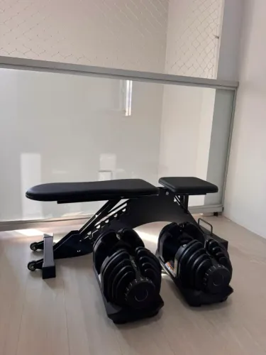 Kit Completo para Academia em Casa - Banco + Halteres Uplift 40kg