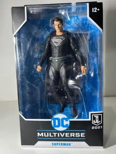 SUPERMAN BLACK SUIT MCFARLANE NA CAIXA