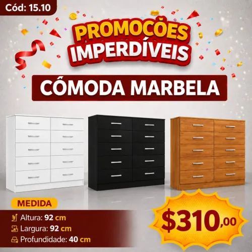 Cômoda 10 Gavetas