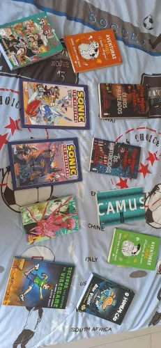 Livros, hqs e mangás diversos