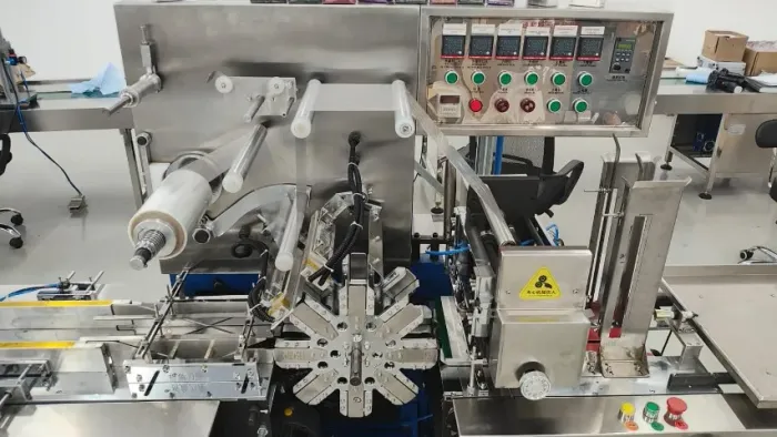 Máquina Celofanadeira Automática Industrial em Aço Inox