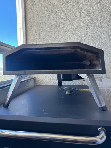 Forno pizza + Mesa / Cetro CFBM PO-400 SG + pa de fornear pizza + vassourão de aço