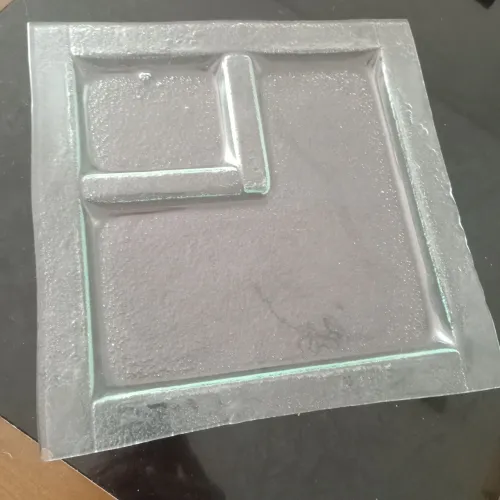Bandeja vidro quadrada, medidas 30cmx30cm