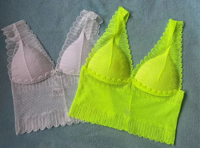 Cropped de renda kit