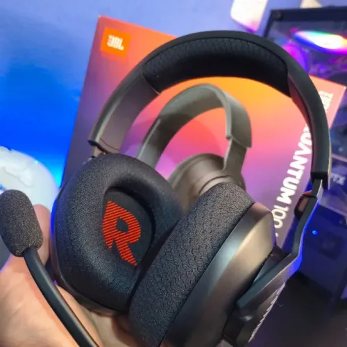 Fone Gamer JBL Headset Quantum 100 m2 Preto Cabo P2