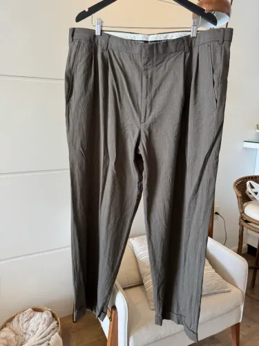 Calça Social Yves Saint Laurent 100% Lã Tam. 60 Alfaiataria Masculina