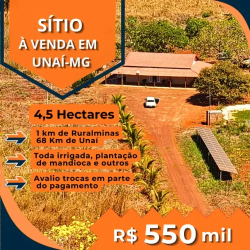 SÍTIO À VENDA - 4,5 HECTARES