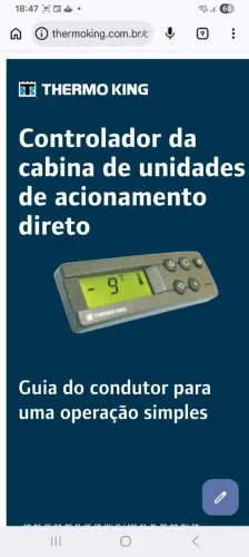 Painel de controle do v300ou v500