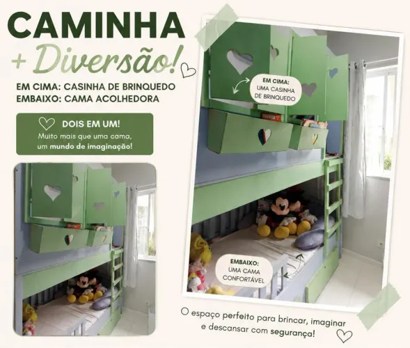 Cama cozinha de criança