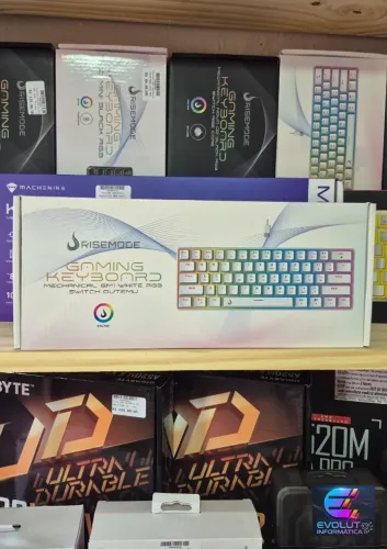 Teclado mecânico White RGB novo, lacrado, com garantia!