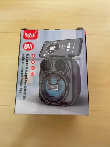 Caixa de Som Bluetooth Altomex 8W Portátil USB Rádio FM