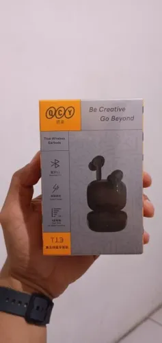 Fone Bluetooth QCY T13 ANC Original - Cancelamento de Ruído Ativo + 30H Bateria - Lacrado