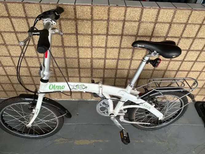 Bicicleta dobrável Olmo Pleggo, Aro 20, Importada, Quadro em Alumínio - Excelente estado