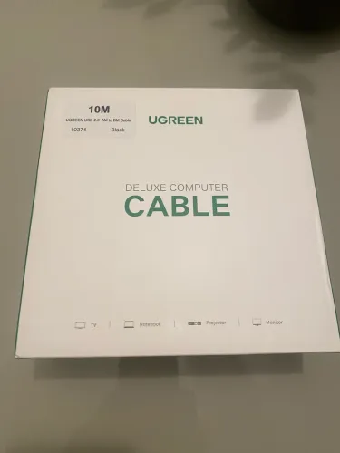 cabo da UGREEN, modelo ?USB 2.0 AM to BM Cable?