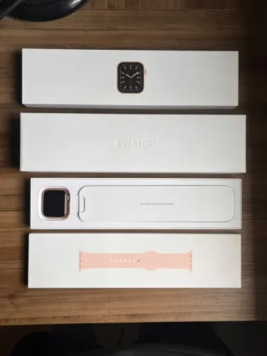 Excelente!! Apple Watch series 6 40mm Rosê Gold GPS+NFC - Completo